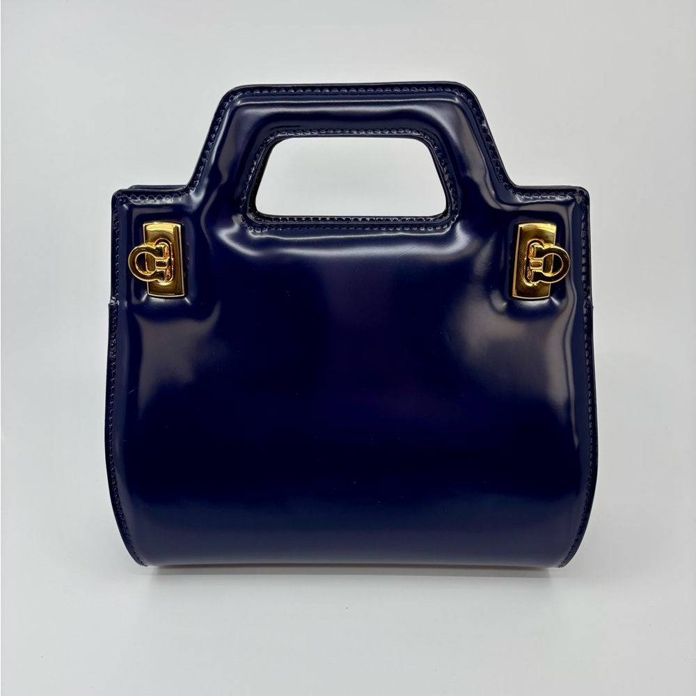 Salvatore Ferragamo Navy Mini Wanda Bag